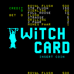 Witch Card (Video Klein CPU box, set 1) Title Screen
