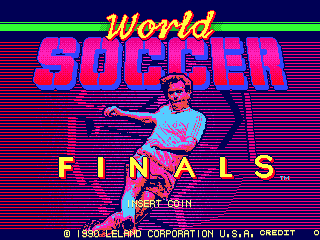 World Soccer Finals Title Screen