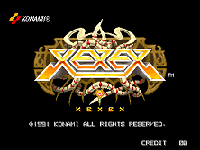 Xexex (ver EAA) Title Screen
