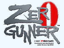 Zero Gunner (Export, Model 2B) Title Screen