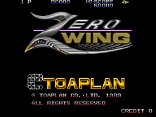 Zero Wing (2P set) Title Screen