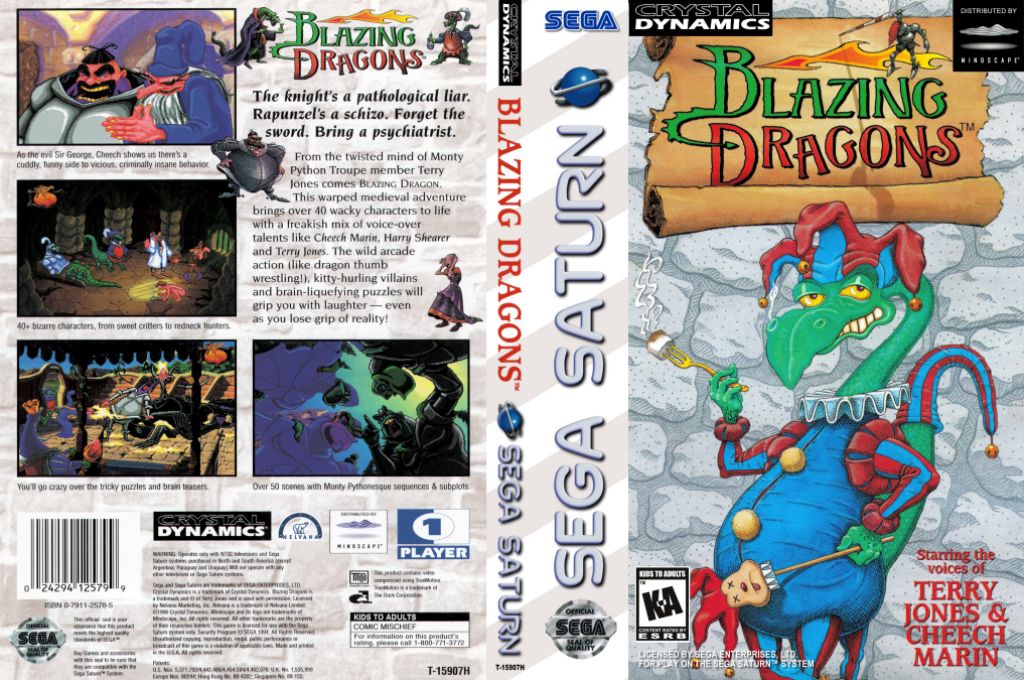 blazing dragons ps1