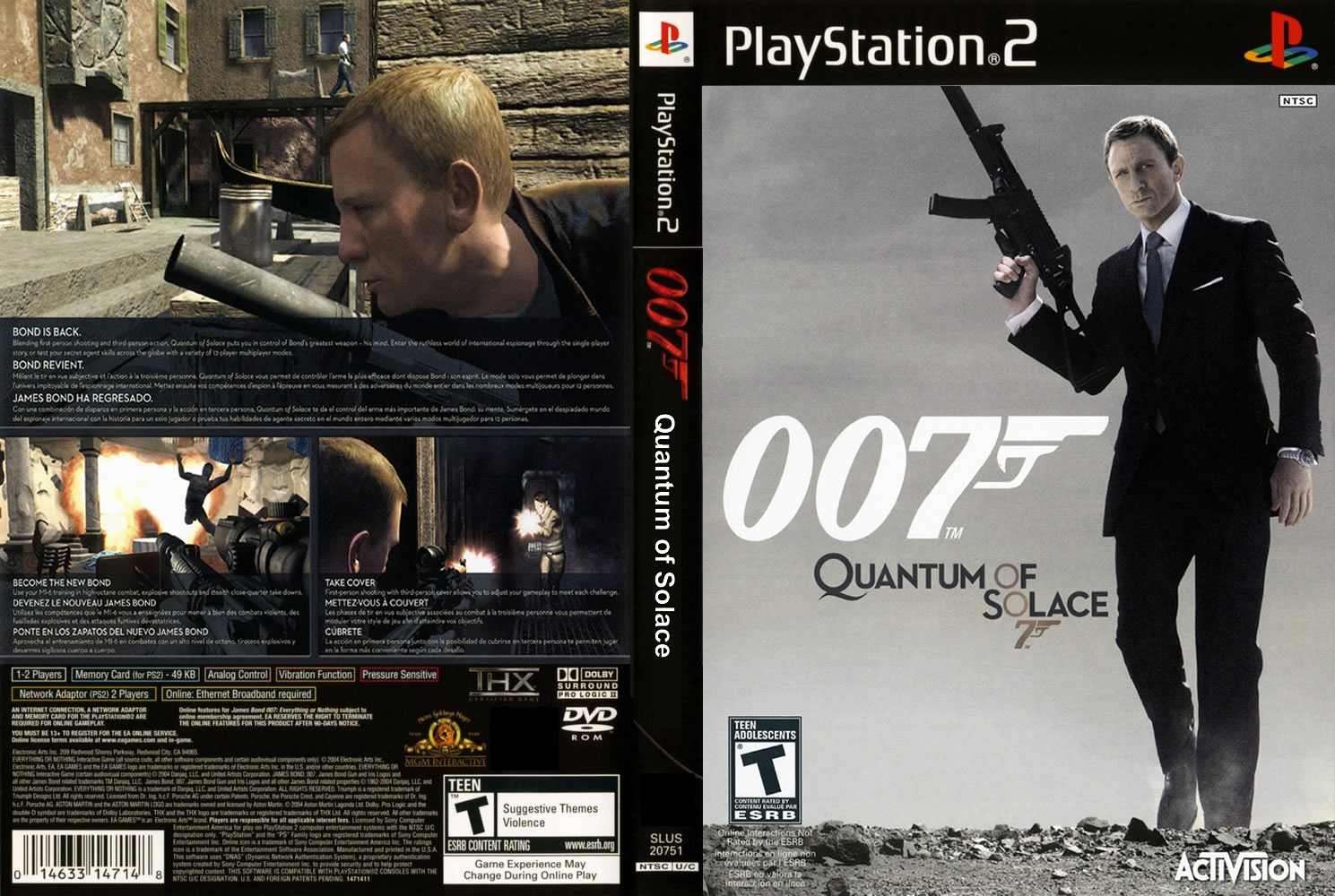 james bond 007 quantum of solace ps2
