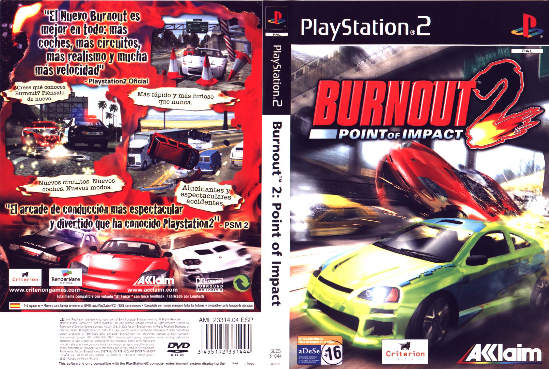 Burnout 2 - Point of Impact (USA) ISO