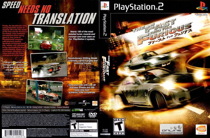 Fast and furious hot sale tokyo drift ps2