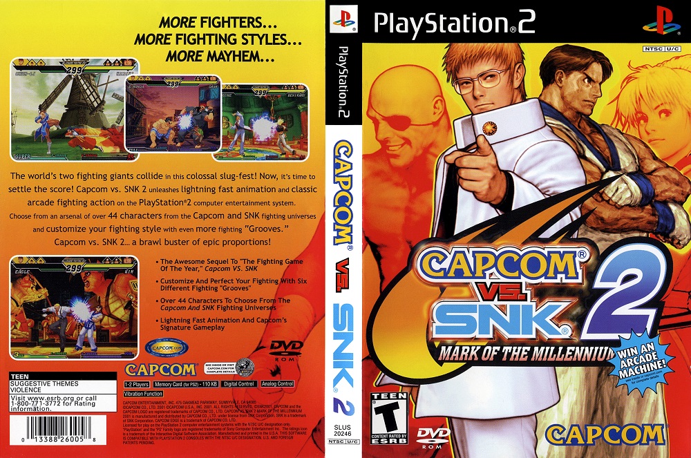 Capcom vs SNK 2 Mark of the Millennium 2001 (Clássico PS2 ) Ps3 - WR Games  Os melhores jogos estão aqui!!!!