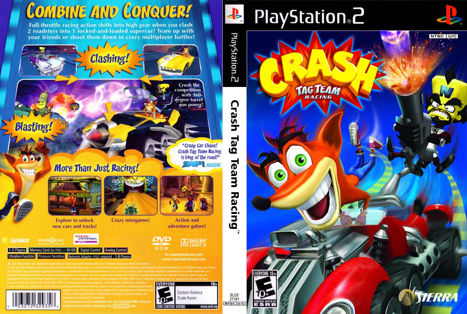 Crash Tag Team Racing ROM - PS2 Download - Emulator Games