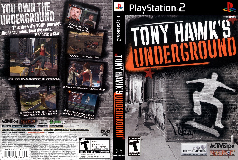 Tony Hawk's Underground 2 (USA) ISO < PS2 ISOs