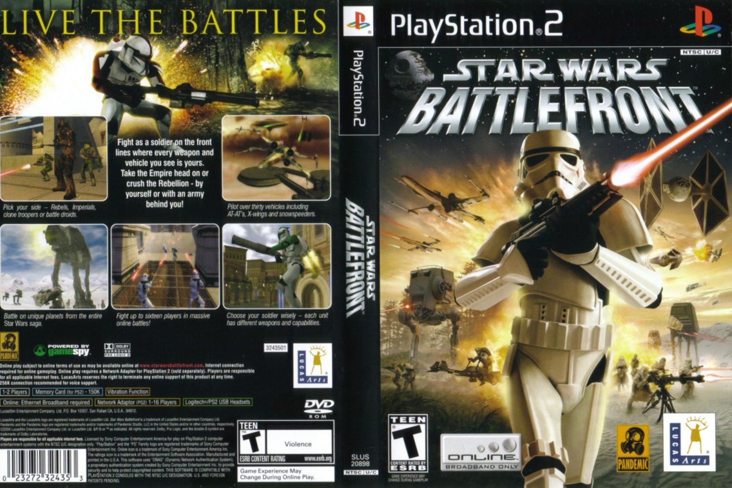 Star Wars: Battlefront (USA) PS2 ISO - CDRomance