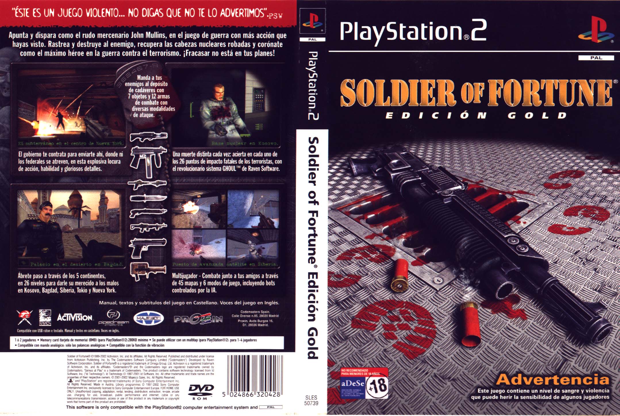 充実の品 SOLDIER of FORTUNE 北米版 PlayStation2 - テレビゲーム