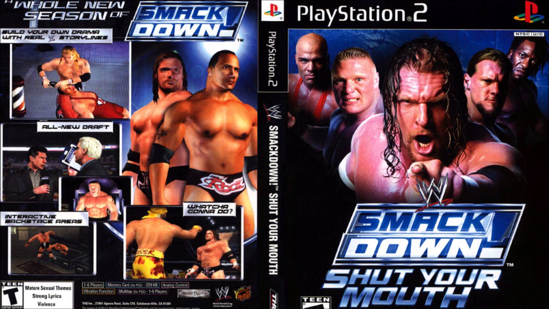 WWE SmackDown! vs. Raw ROM (ISO) Download for Sony Playstation 2 / PS2 