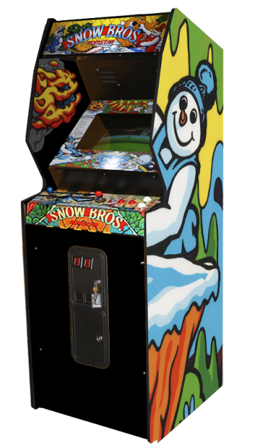 snow bros 2 arcade flyer