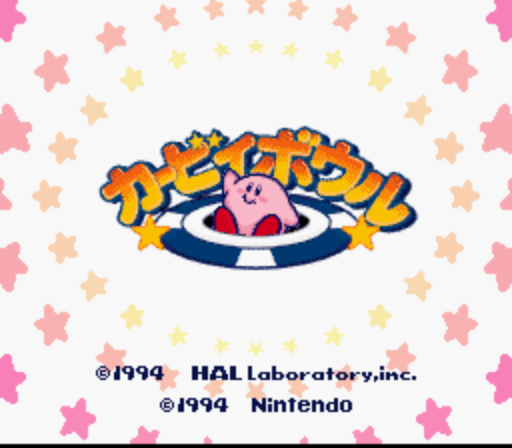 kirby bowl snes