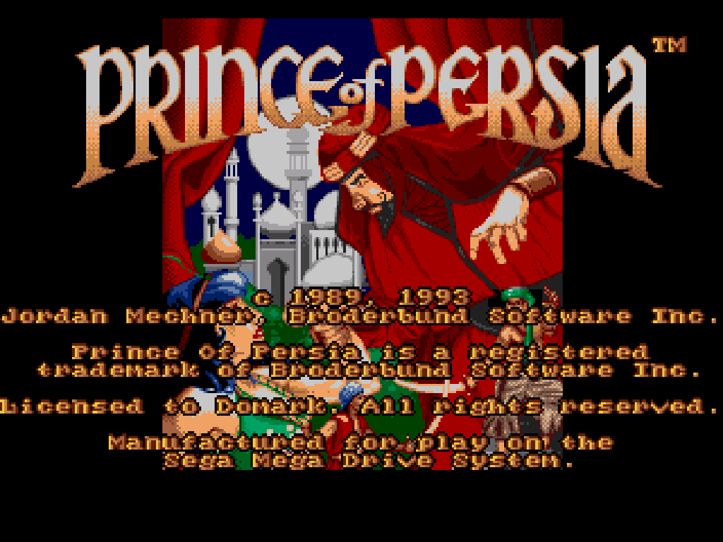 Игра принц персии сега. Принц Персии на сеге. Prince of Persia (игра, 1989). Игра принц Персии на сегу.