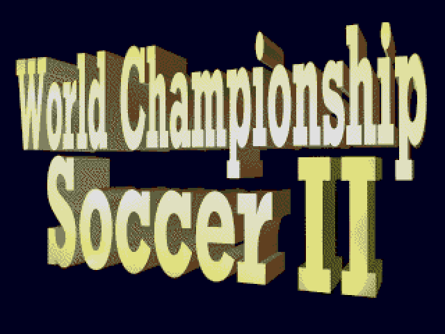 World Championship Soccer II [USA] (Beta) - Sega Genesis/MegaDrive