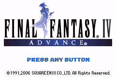 Final Fantasy Iv Advance J 2ch Rom Gba Roms Emuparadise