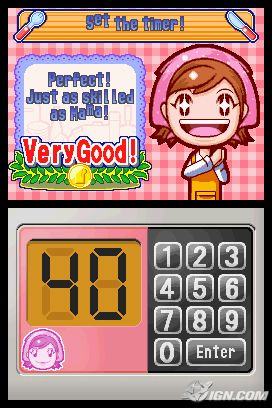 nintendo ds games cooking mama