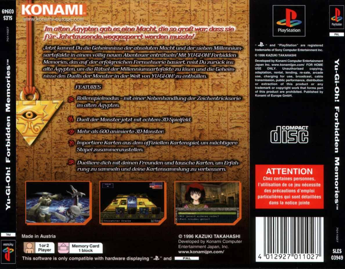 Download Yu-Gi-Oh Forbidden Memories - PS1 GAMES 