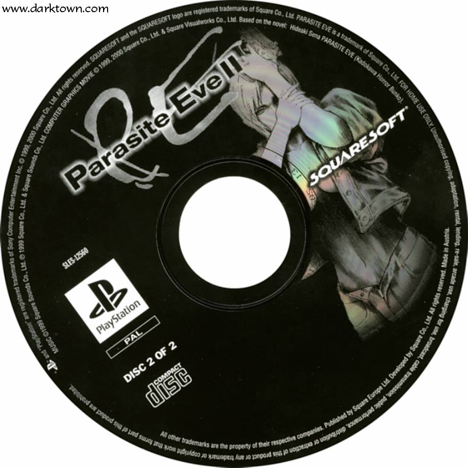 Parasite Eve II on Playstation 1 ps1 outlet.