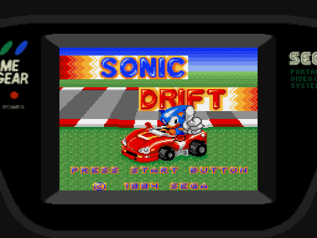 Sonic Drift GG Sega Game Gear Box From Japan