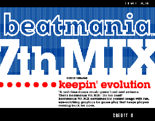 Screenshot Thumbnail / Media File 1 for beatmania 7th MIX (ver JA-B)