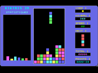 Screenshot Thumbnail / Media File 1 for Kiktris 2D & 3D (1994)(Reverdy, Philippe)(fr)(PD)