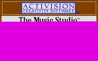 Screenshot Thumbnail / Media File 1 for Music Studio, The (1986)(Activision)