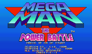 Screenshot Thumbnail / Media File 1 for Mega Man: The Power Battle (CPS2, USA 951006, Sample Version)
