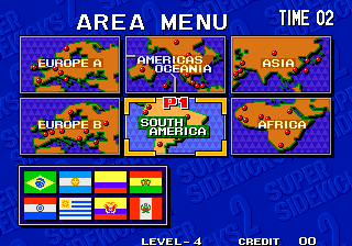 Screenshot Thumbnail / Media File 1 for Super Sidekicks 2: The World Championship / Tokuten Ou 2: Real Fight Football
