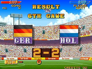 Screenshot Thumbnail / Media File 1 for Dream Soccer '94 (World, M107 hardware)