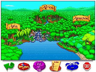 Screenshot Thumbnail / Media File 1 for Let's Explore the Jungle with Buzzy (CD Windows)