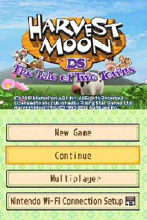 Screenshot Thumbnail / Media File 1 for Harvest Moon DS - The Tale of Two Towns (U)