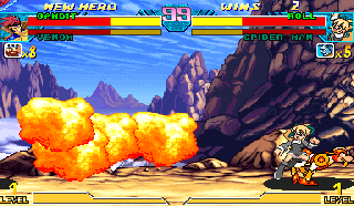 Screenshot Thumbnail / Media File 1 for Marvel Vs. Capcom: Clash of Super Heroes (Euro 980123)