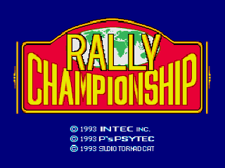 Screenshot Thumbnail / Media File 1 for Championship Rally (NTSC-J)