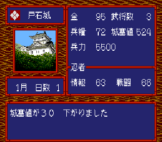 Screenshot Thumbnail / Media File 1 for Sengoku Kantou Sangokushi (NTSC-J)