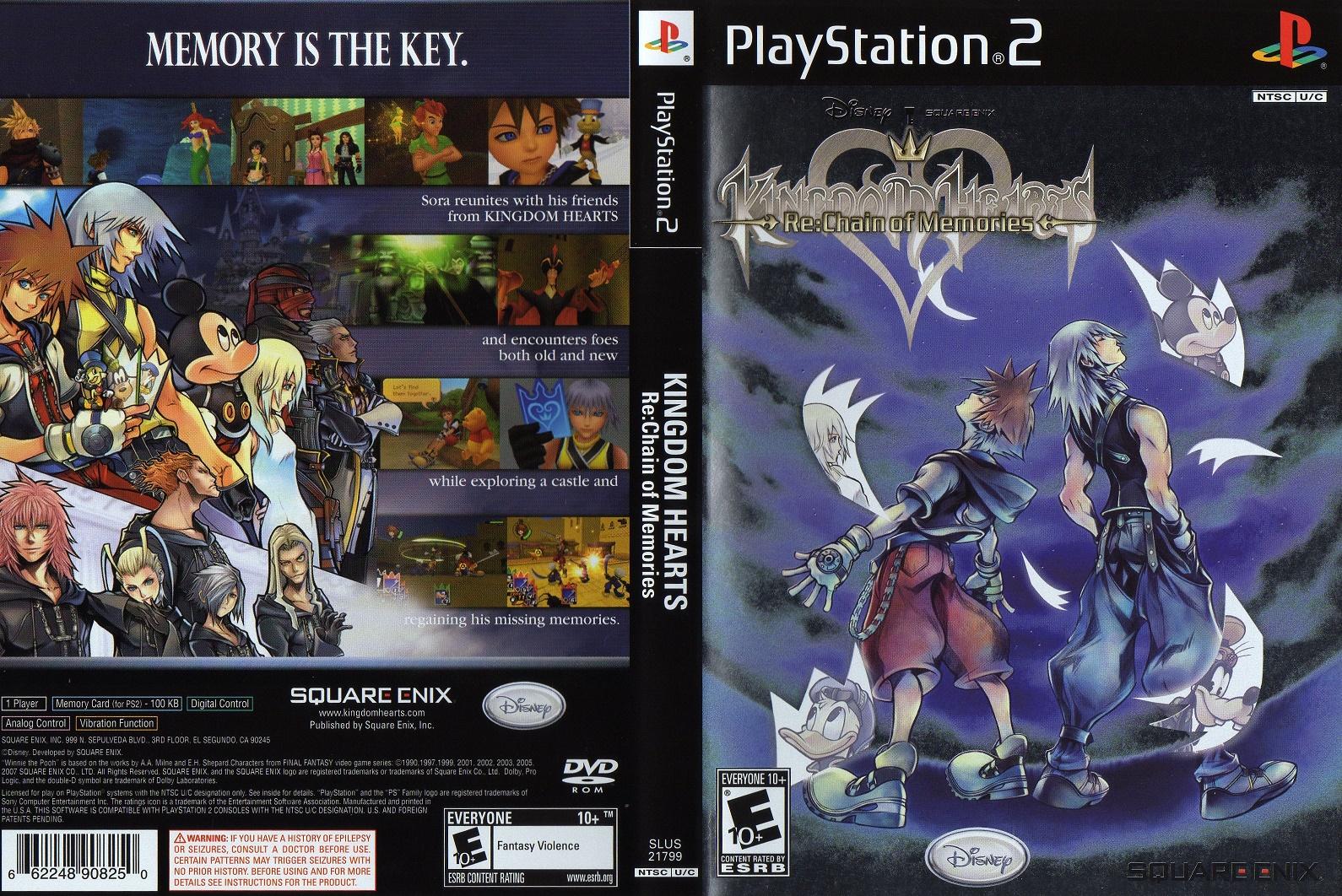 Patch Ita Kingdom Hearts Re Chain Of Memories Ps2 Rom