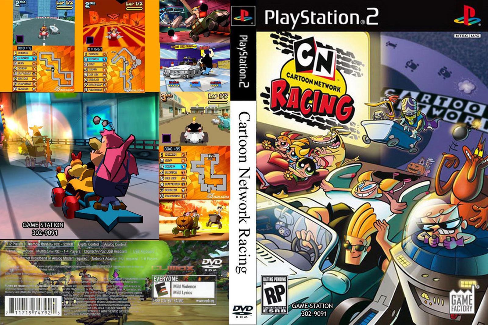 CARTOON NETWORK RACING Playstation 2 PS2 Complete & Tested GOOD USA NTSC  #T54 855433001144