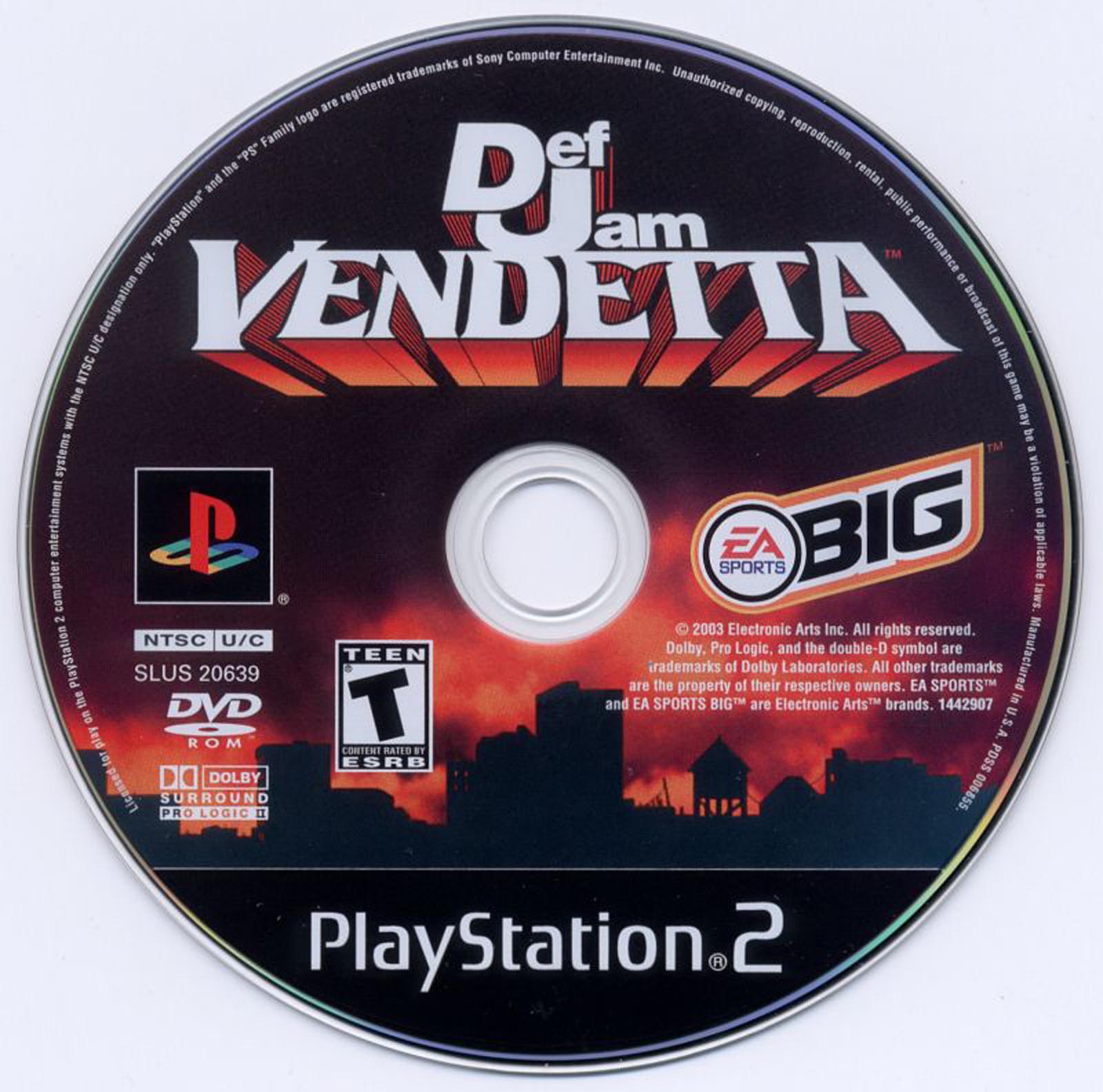 DEF JAM VENDETTA - Playstation 2 (PS2) iso download