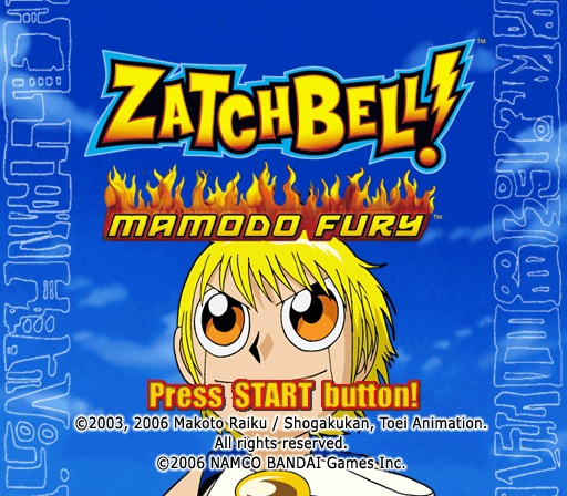 Zatch Bell! Mamodo Fury (USA) PS2 ISO - CDRomance