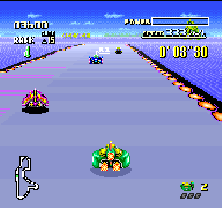 Screenshot Thumbnail / Media File 1 for F-Zero (Nintendo Super System)