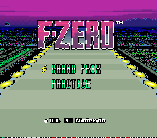 Screenshot Thumbnail / Media File 1 for F-Zero (Nintendo Super System)