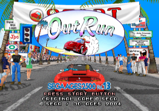 Screenshot Thumbnail / Media File 1 for Sega Ages 2500 Series Vol. 13 - OutRun (Japan)