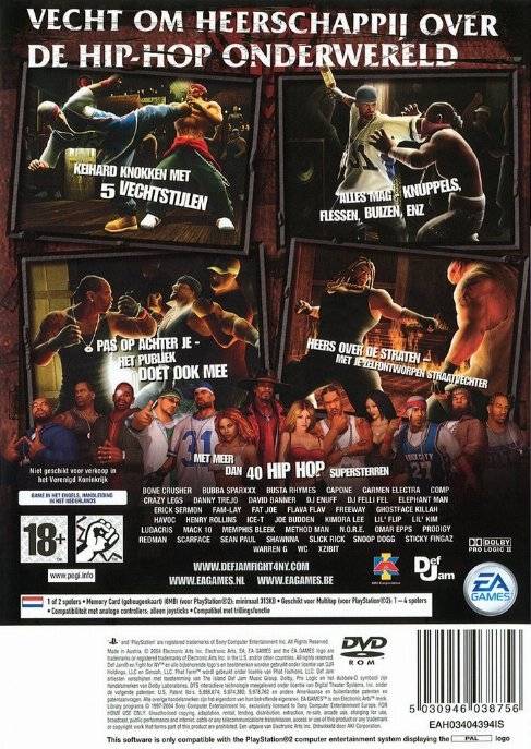 Def Jam - Fight for NY (Europe, Australia) (En,Fr) ISO < PS2 ISOs