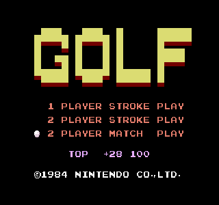 Screenshot Thumbnail / Media File 1 for Golf (PlayChoice-10)