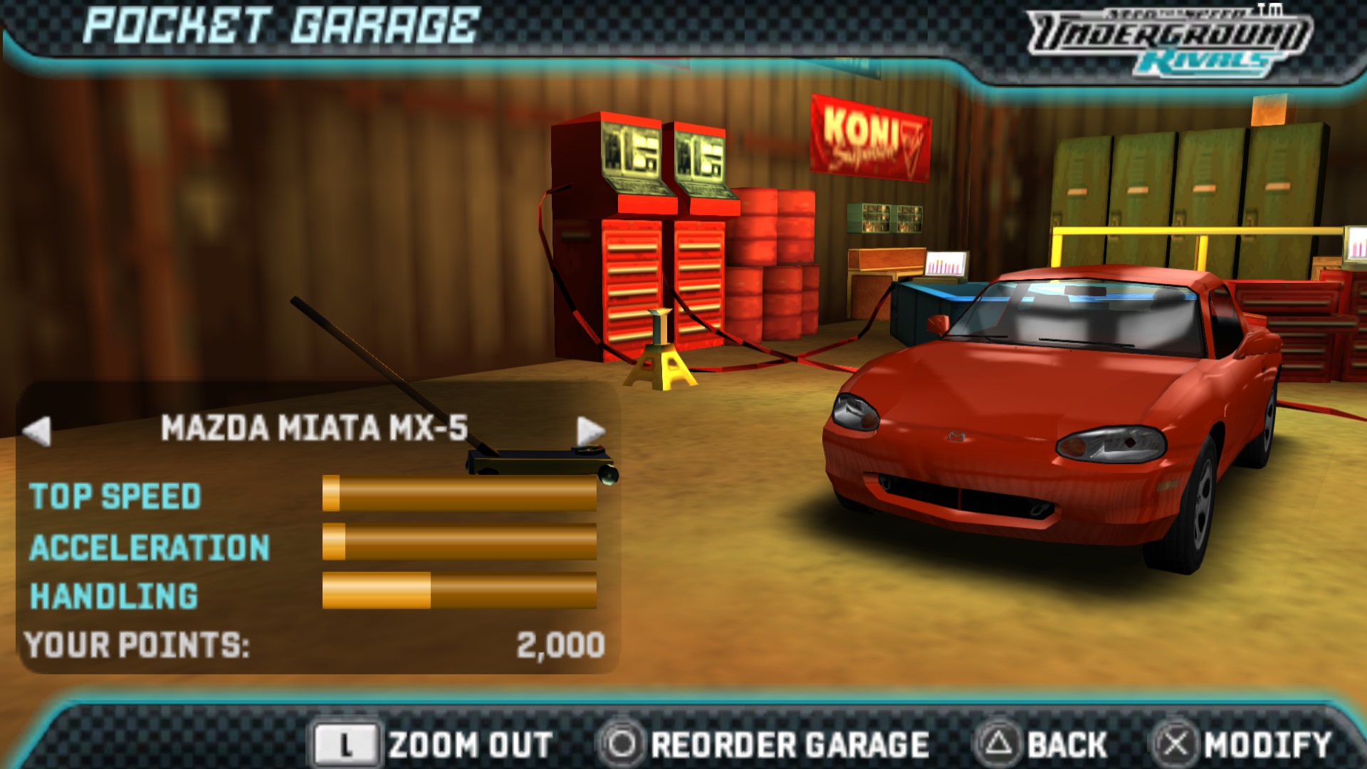 All Cars Need for Speed - Underground Rivals PPSSPP Emulator Android ios PC  