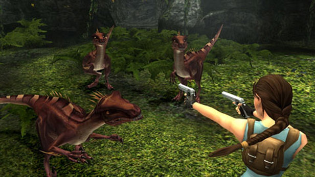 in tomb raider anniversary how do you reload your pistol