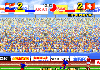 Screenshot Thumbnail / Media File 1 for The Ultimate 11 - The SNK Football Championship / Tokuten Ou - Honoo no Libero