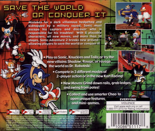 sonic adventure 2 dc rom