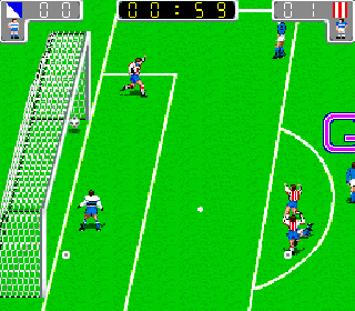 Screenshot Thumbnail / Media File 1 for Euro League (Italian hack of Tecmo World Cup '90 - alt version)
