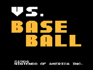 Screenshot Thumbnail / Media File 1 for Vs. BaseBall (US, set BA E-1)